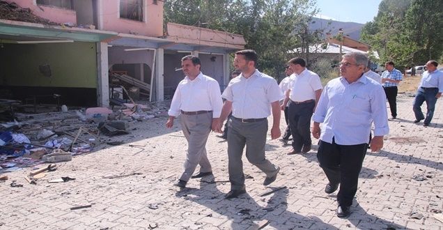 Hüda Par Heyetinden İş Yerleri Hasar Gören Esnafa Ziyaret