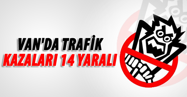 Vanda trafik kazaları; 14 Yaralı