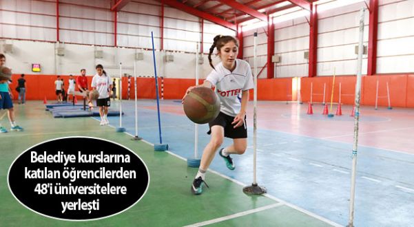 Belediye Kurslarına Katılan Öğrencilerden 48'i Üniversitelere Yerleşti