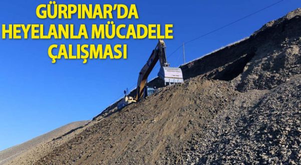 Gürpınar'da Heyelanla Mücadele Çalışması