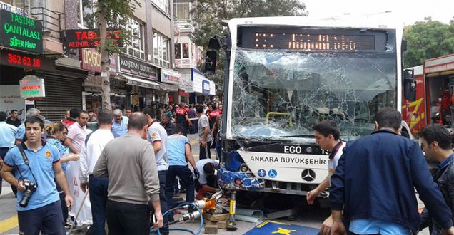 İşte Ankara'daki kan donduran otobüs kazasının saniye saniye görüntüleri