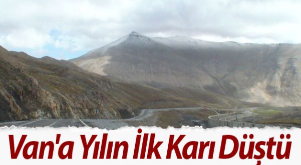 Van'ın Yüksek Kesimlerine Yılın İlk Karı Düştü