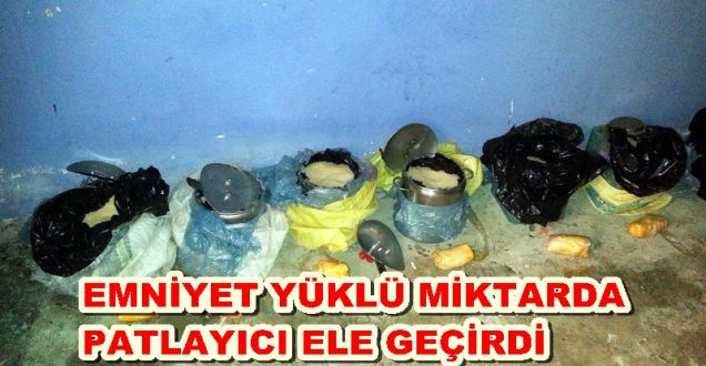 Van'da yüklü miktarda patlayıcı ele geçirildi