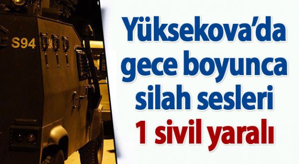 Yüksekova’da gece boyunca silah sesleri: 1 yaralı