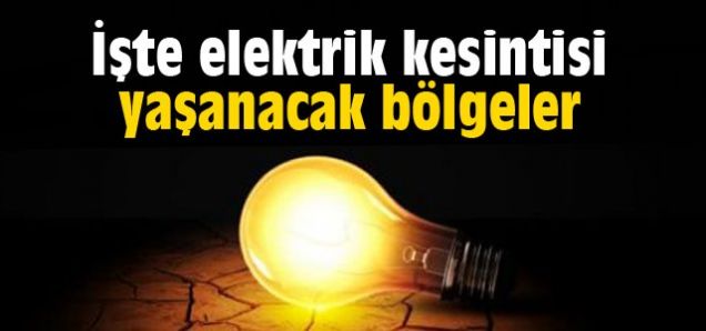 Van'ın Bazı Mahallelelerinde Elektik kesintisi olacak!