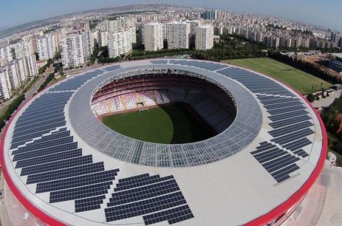 İşte Antalya Arena!Antalya'nın yeni stadından muhteşem görüntüler