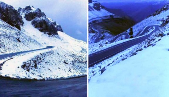 Bahçesaray yolu kar sebebiyle ulaşıma kapandı
