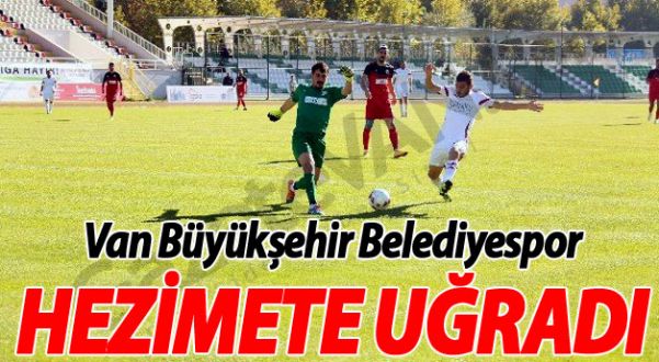 Van Büyükşehir Belediyespor hezimete uğradı 6-1