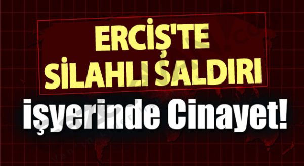 Erciş'te silahlı saldırı: 1 ölü