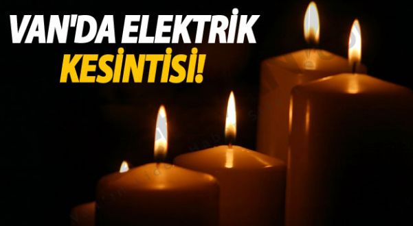 Van'da Elektrik Kesintisi (12-19 Kasım 2015)