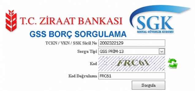 GSS prim borç sorgulama ekranı!GSS prim borcunuzu sorgulayıp öğrenin