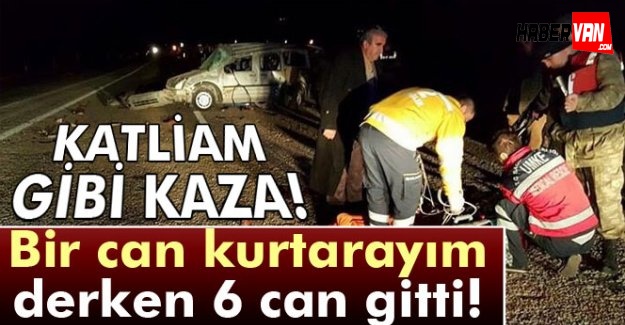 Erciş'te otomobil takla attı: 6 ölü, 4 yaralı