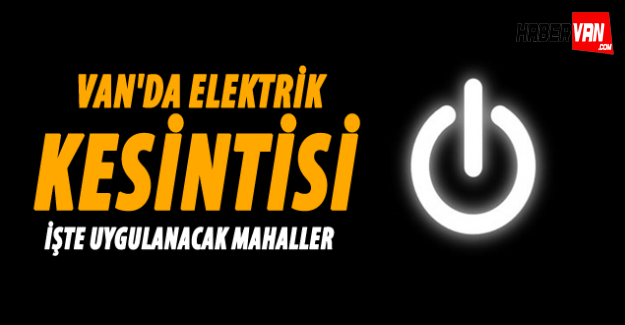 Van'da Elektrik Kesintisi (06 Aralık 2015)