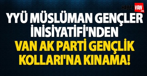 YYÜ Müslüman Gençler İnisiyatifi'nden Açıklama