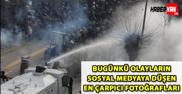 Van'daki olaylardan çarpıcı kareler