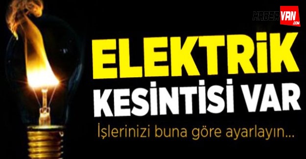 Van'da Elektrik Kesintisi (26 Aralık 2015)
