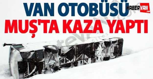 Van Otobüsü Muş'ta Kaza Yaptı: 6 Kişi Yaralandı