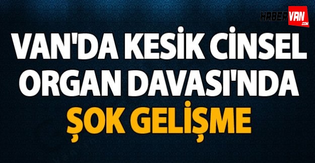 Van'da sözlüsünün cinsel organını kesme davasında flaş gelişme!