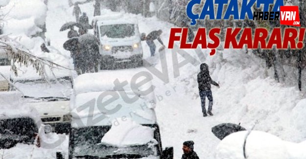 Çatak'ta okullar 11 Ocak Pazartesine kadar tatil edildi!