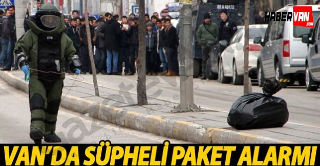Van'da şüpheli paket alarmı!Van Haberleri