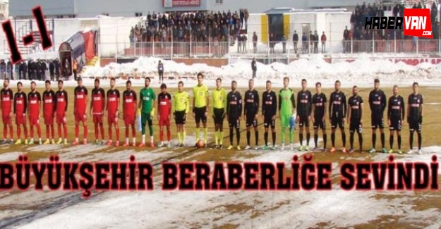 Van Büyükşehir Belediyespor kazanmayı unuttu 1-1