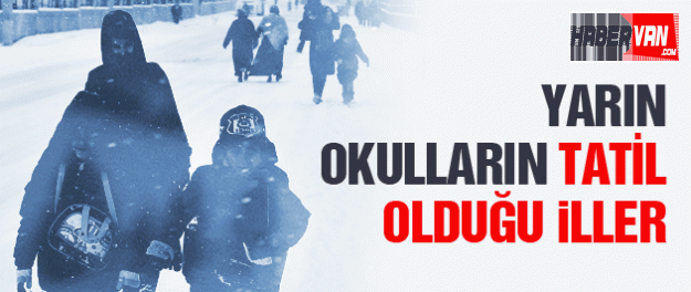 19 Ocak 2016 kar tatili olan iller!Güncellendi