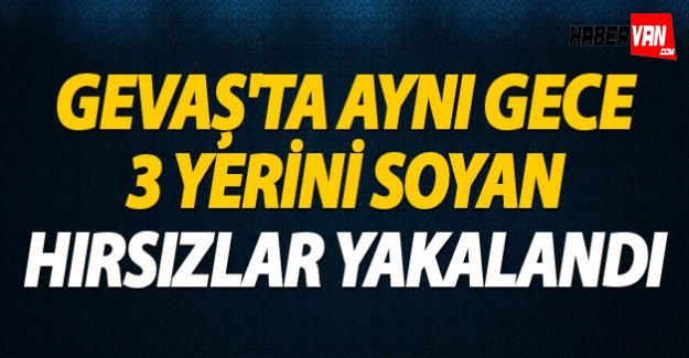 Aynı Gece Üç İş Yerini Soyan Hırsızlar Yakalandı(Van Haberleri)