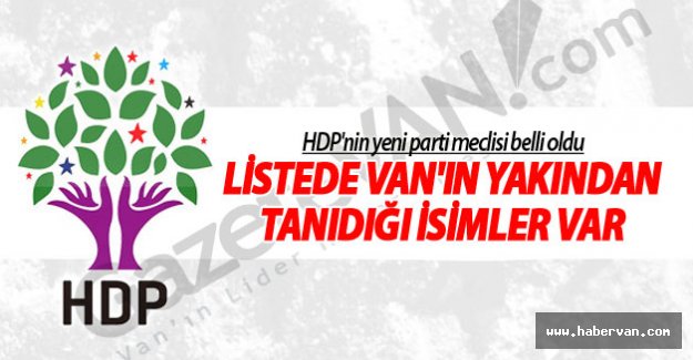 HDP'nin Parti Meclisi'nde Van'da siyaset yapan isimler var