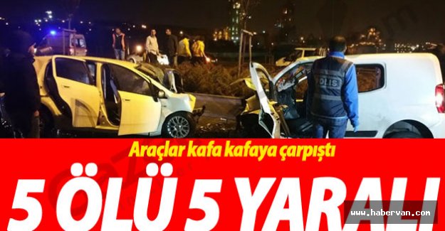 Feci kaza: 5 ölü, 5 yaralı!