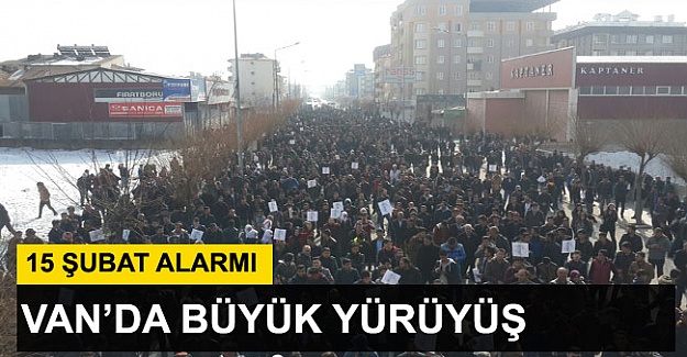 Van'da Abdullah Öcalan'ın Yakalanmasının Yıldönümünde Protesto Edildi