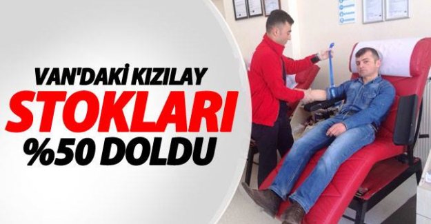 Kızılay Stokları Yüzde 50 Doldu