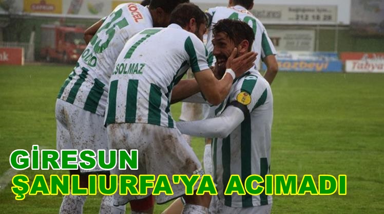 Giresunspor 3-1 Şanlıurfaspor maç sonucu özeti