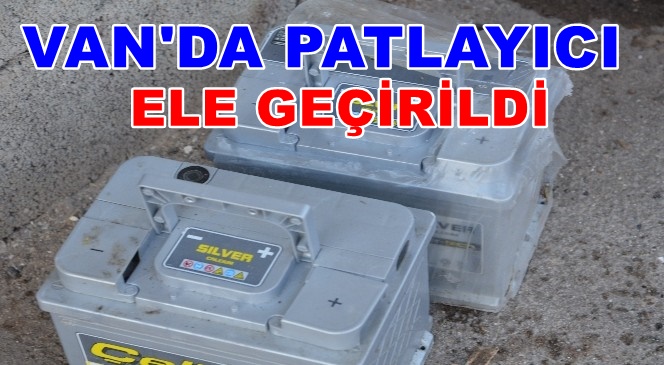 Van'da Çok Sayıda Patlayıcı Ele Geçirdi-Van son dakika haberleri