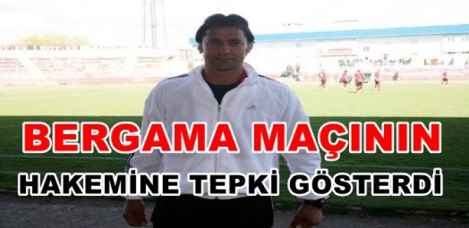 Van Büyükşehir Belediyespor teknik direktörü Zeki Yılmaz'dan Bergama maçı hakemine tepki
