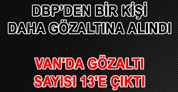 Van'da gözaltına alınanların sayısı 13'e çıktı - Son Dakika Van haberleri