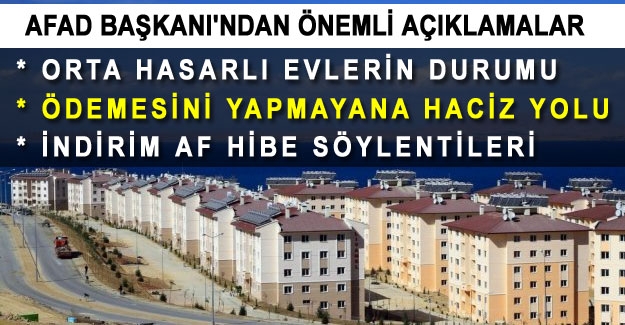 Van'da TOKİ ödemelerini yapmayanların durumu ne olacak!