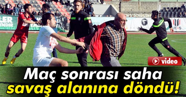 UTAŞ Uşakspor Kuşadasıspor maçından sonra saha savaş alanına döndü!