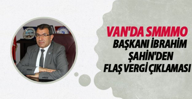 Şahin'den Vergi Açıklaması