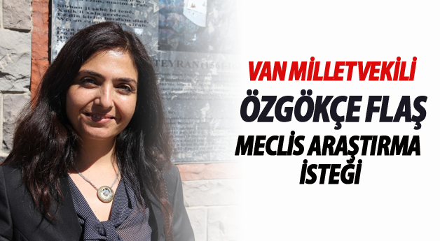 Van Milletvekili Bedia Özgökçe Ertan'dan Meclis Araştırması İstendi