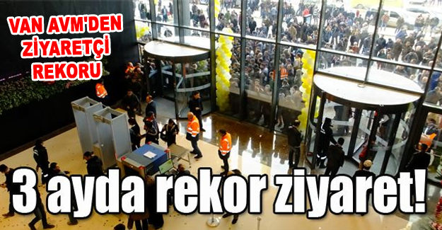 Van AVM'yi 3 ayda kaç kişi gezdi! Van Haber