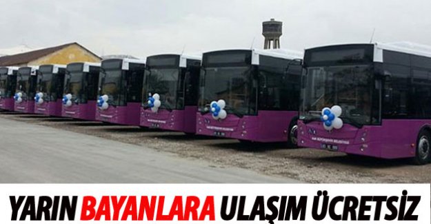 Belediye Otobüsleri 8 Mart'ta Kadınlara Ücretsiz