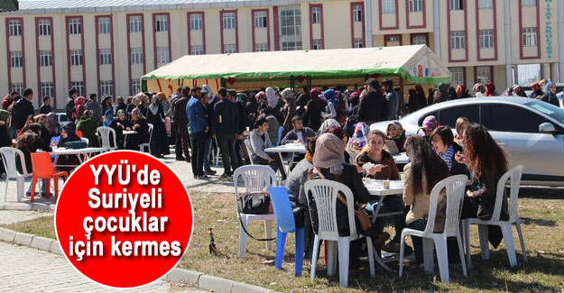 YYÜ'den Suriyeli Çocuklara Yardım Eli