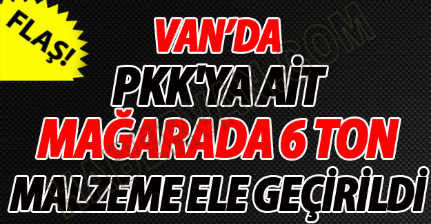 Van'da PKK'ya Ait 6 Ton Malzeme ele geçirildi