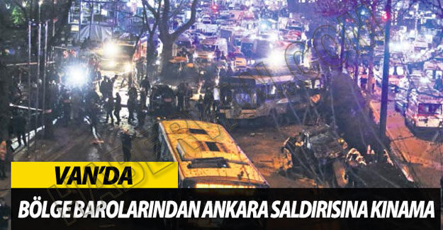 Van'da Ankara Saldırısına Kınama  - Van Haber