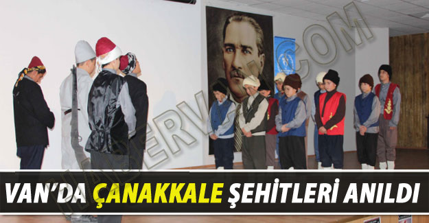 Van'da Çanakkale Şehitleri Anıldı - Van Haber