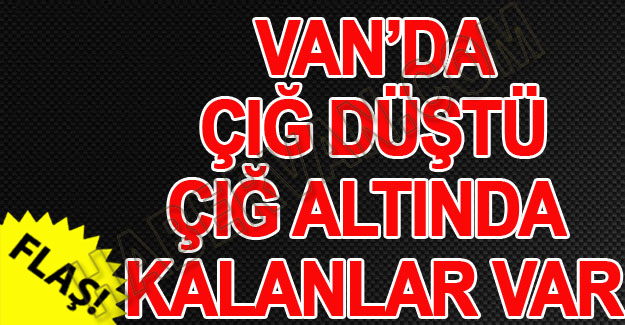 Van'da Çığ Düştü-Son dakika Van Haberleri