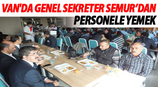 Van'da Semr'dan Personele Yemek