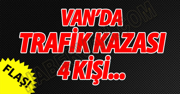 Van-Başkale Karaloyunda Trafik kazası-Son dakika Van haberleri