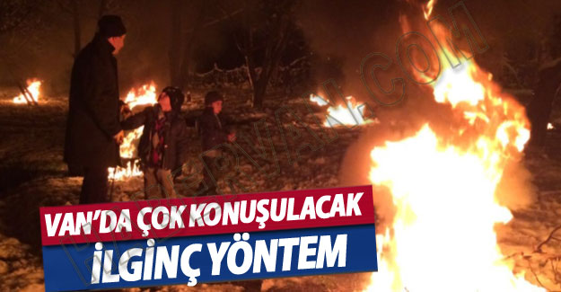 Van-Bahçesaray'da İlginç Yöntem