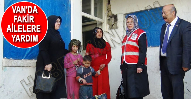 Erciş'te fakir ailelere gıda yardımı